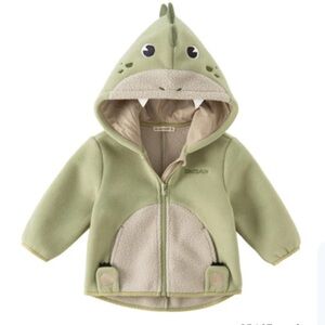 Dave & Bella Dave&Bella Girls/Boys Warm Playful Fleece Jacket 2-3T Green NWT